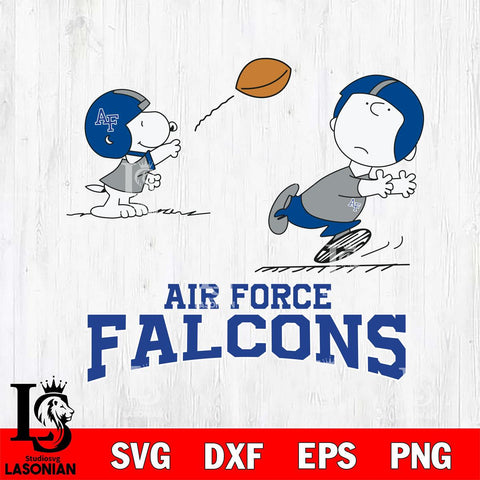 Air Force Falcons Peanuts play football SVG DXF EPS PNG FILE,Snoopy File Cut, NCAA Digital Download,Instant Download,Christmas Silhouette