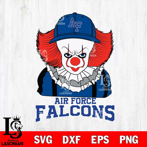 Air Force Falcons Pennywise Horror Sport 10 Svg Eps Dxf Png File, Digital Download