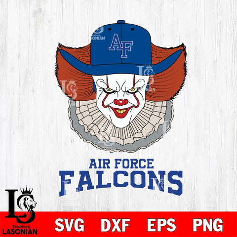 Air Force Falcons Pennywise Horror Sport 12 Svg Eps Dxf Png File, Digital Download