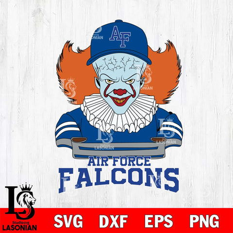 Air Force Falcons Pennywise Horror Sport 2 Svg Eps Dxf Png File, Digital Download