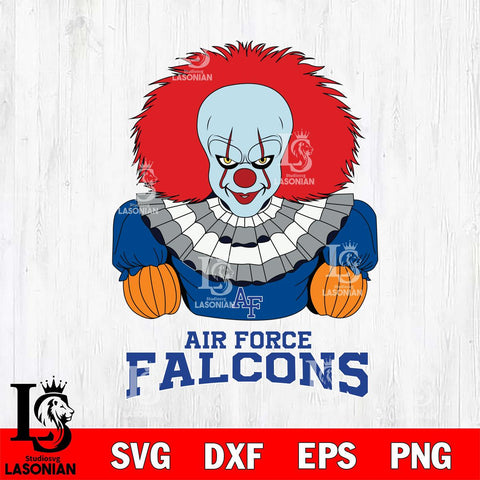 Air Force Falcons Pennywise Horror Sport 3 Svg Eps Dxf Png File, Digital Download