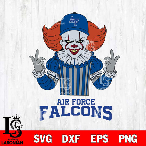 Air Force Falcons Pennywise Horror Sport 8 Svg Eps Dxf Png File, Digital Download