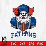 Air Force Falcons Pennywise Horror Sport 9 Svg Eps Dxf Png File, Digital Download