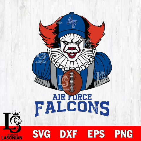 Air Force Falcons Pennywise Horror Sport 9 Svg Eps Dxf Png File, Digital Download