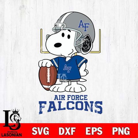 Air Force Falcons Snoopy Player Football SVG DXF EPS PNG FILE,Snoopy File Cut, NCAA Digital Download,Instant Download,Christmas Silhouette