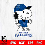 Air Force Falcons Snoopy football SVG DXF EPS PNG FILE,Snoopy File Cut, NCAA Digital Download,Instant Download,Christmas Silhouette