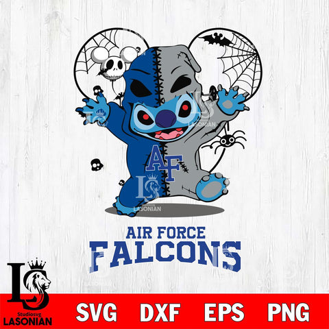 Air Force Falcons Stitch Horror Halloween 2 Svg Eps Dxf Png File, Digital Download, Instant Download