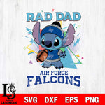 Air Force Falcons Stitch Rad Dad SVG DXF EPS PNG FILE, NCAA File Cut,Digital Download,Instant Download