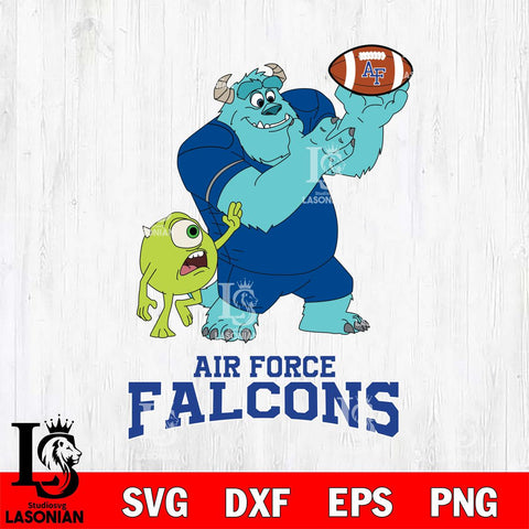 Air Force Falcons Sully & Mike Football Cricut,Christmas SVG DXF EPS PNG FILE, NCAA Digital Download,Instant Download, Silhouette