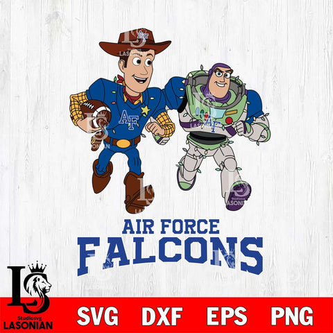 Air Force Falcons Woody & Buzz Lightyear Football Cricut,Christmas SVG DXF EPS PNG FILE, NCAA Digital Download,Instant Download, Silhouette
