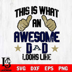 Akron Zips Awesome Dad Looks like Svg Eps Dxf Png File, Digital Download, Instant Download