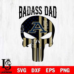 Akron Zips Badass Dad Svg Eps Dxf Png File, Digital Download, Instant Download