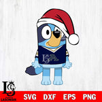 Akron Zips Bluey Dog Christmas Svg Eps Dxf Png File, Digital Download, Instant Download