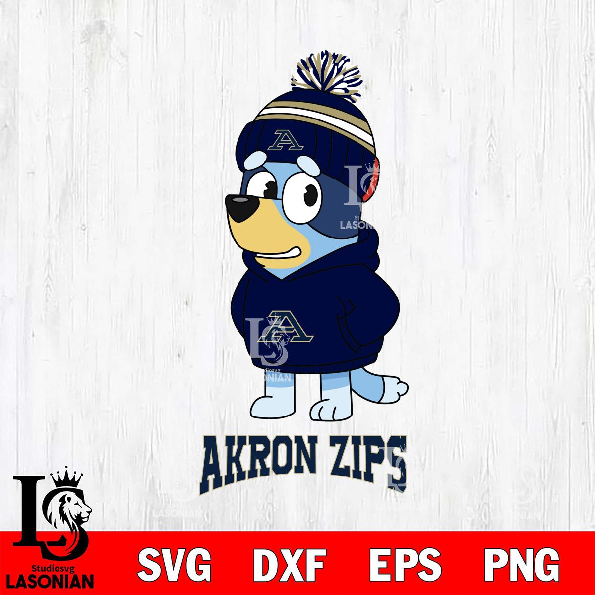 Akron Zips Bluey Hoodie rugby – lasoniansvg