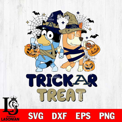 Akron Zips Bluey Trick or Treat Halloween 2 Svg Eps Dxf Png File, Digital Download, Instant Download