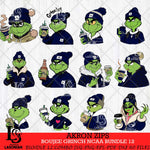 Akron Zips Boujee Grinch NCAA Bundle 12 SVG Eps Dxf Png File, Digital Download, Instant Download