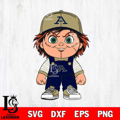 Akron Zips Chucky Horror Svg Eps Dxf Png File, NCAA svg, Digital Download, Instant Download