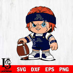 Akron Zips Chucky Horror 5 Svg Eps Dxf Png File, NCAA svg, Digital Download, Instant Download