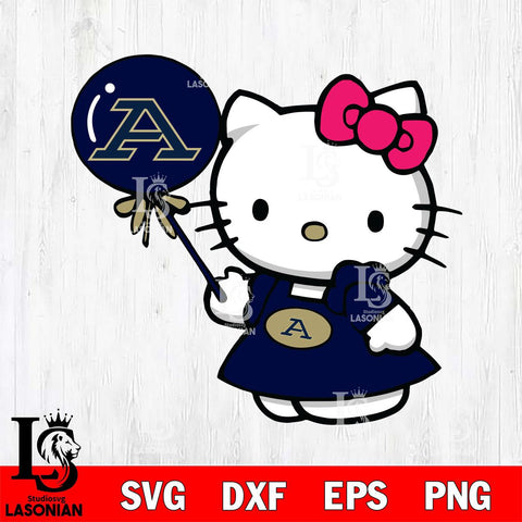 Akron Zips Cute Hello Kitty 2 Svg Eps Dxf Png File, Digital Download, Instant Download