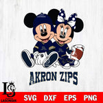 Akron Zips Disney Mickey And Minnie Football Svg Eps Dxf Png File, NCAA svg , Digital Download , Instant Download, Cricut File