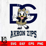 Akron Zips Dolce And Gabbana Daisy Duck Disney Svg Eps Dxf Png File, Digital Download, Instant Download