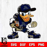 Akron Zips Donal Duck Svg Eps Dxf Png File, NCAA svg, Digital Download, Instant Download