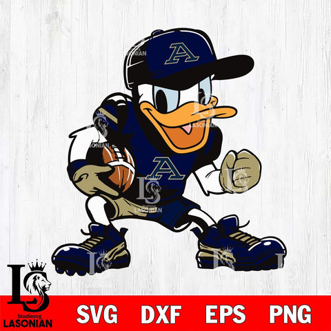 Akron Zips Donal Duck Svg Eps Dxf Png File, NCAA svg, Digital Download, Instant Download