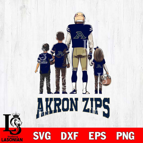 Akron Zips Father Football SVG DXF EPS PNG FILE,NCAA SVG, Father day Digital Download,Instant Download, Silhouette