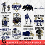 Akron Zips Fathers Day NCAA Bundle 12 Svg Eps Dxf Png File, Digital Download, Instant Download
