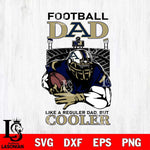 Akron Zips Football Dad Cooler Svg Eps Dxf Png File, Digital Download, Instant Download