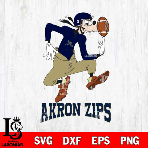 Akron Zips Goofy Circus Football SVG DXF EPS PNG FILE,NCAA svg ,Football Digital Download,Instant Download, Silhouette