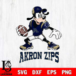 Akron Zips Goofy Disney, Svg Eps Dxf Png File, Digital Download