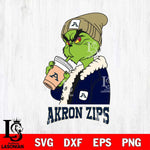 Akron Zips Grinch Bougie Football Svg Eps Dxf Png File, Digital Download, Instant Download