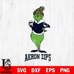 Akron Zips Grinch Leopard Coffee Svg Eps Dxf Png File, Digital Download, Instant Download
