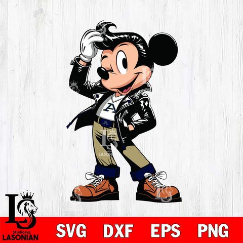 Akron Zips Handsome Mickey Mouse Svg Eps Dxf Png File, Digital Download, Instant Download