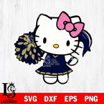 Akron Zips Hello Kitty Cheerleader 12 Svg Eps Dxf Png File, Digital Download, Instant Download