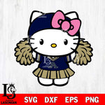 Akron Zips Hello Kitty Cheerleader 5 Svg Eps Dxf Png File, Digital Download, Instant Download