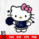 Akron Zips Hello Kitty Cheerleader 6 Svg Eps Dxf Png File, Digital Download, Instant Download