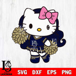 Akron Zips Hello Kitty Cheerleader 7 Svg Eps Dxf Png File, Digital Download, Instant Download