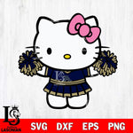 Akron Zips Hello Kitty Cheerleader 9 Svg Eps Dxf Png File, Digital Download, Instant Download