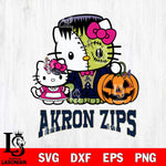 Akron Zips Hello Kitty Horror 10 Svg Eps Dxf Png File, Digital Download