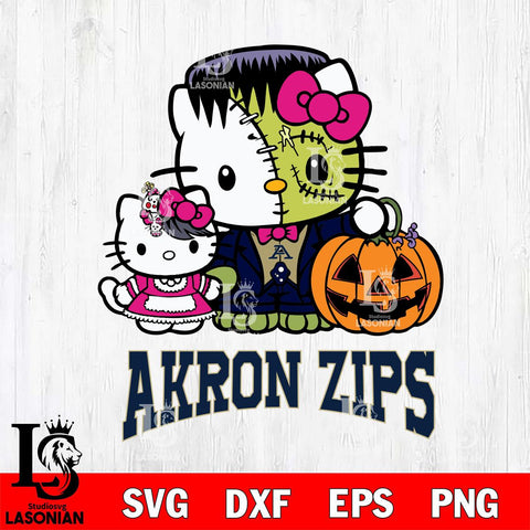 Akron Zips Hello Kitty Horror 10 Svg Eps Dxf Png File, Digital Download