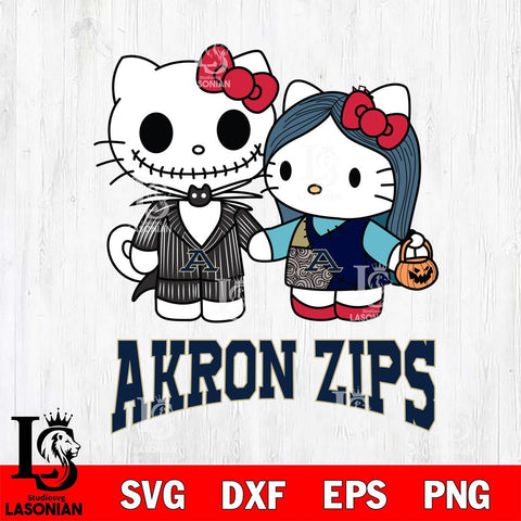 Akron Zips Hello Kitty Horror 11 Svg Eps Dxf Png File, Digital Download