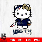 Akron Zips Hello Kitty Horror 5 Svg Eps Dxf Png File, Digital Download