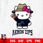 Akron Zips Hello Kitty Horror 6 Svg Eps Dxf Png File, Digital Download