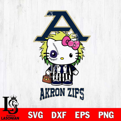 Akron Zips Hello Kitty Horror 8 Svg Eps Dxf Png File, Digital Download
