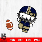 Akron Zips Hello Kitty sport 12 Svg Eps Dxf Png File, NCAA svg, Digital Download, Instant Download