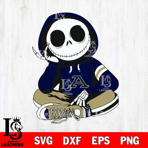 Akron Zips Jack Skellington halloween Svg Eps Dxf Png File, NCAA svg, Digital Download, Instant Download