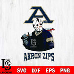 Akron Zips Jason Voorhees 10 Svg Eps Dxf Png File, Digital Download