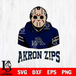 Akron Zips Jason Voorhees 4 Svg Eps Dxf Png File, Digital Download